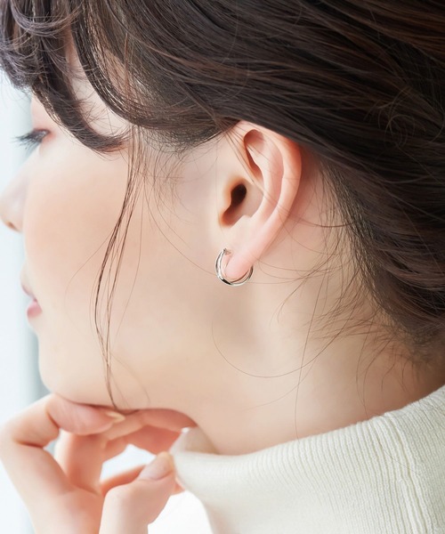 ループイヤリング♡人気【ブルーム】K10 パール イヤリング☆アガット 好きも BLOOM（ブルーム） ピアス K10 イエローゴールド ピアス WEB限定