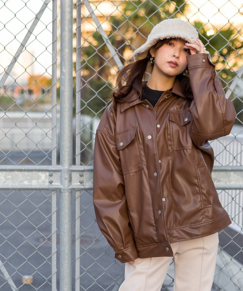 SpRay(スプレイ)の「ボアバケットハット(ハット・レディース・ブラック/アイボリー/グレイッシュベージュ・FREE)」の19枚目の写真