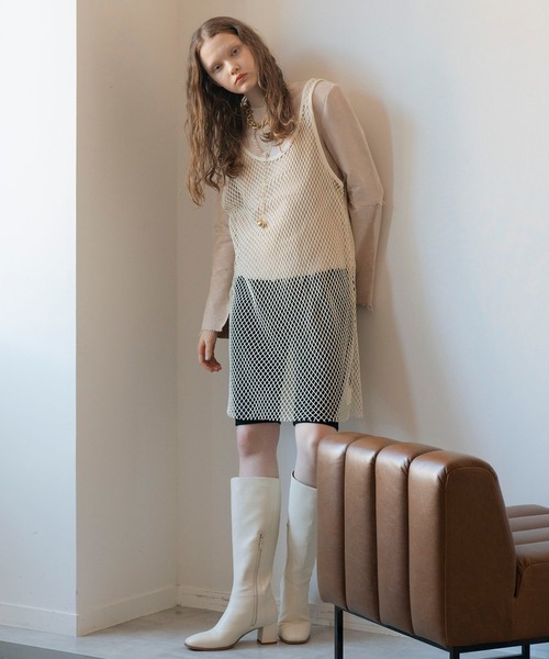 MAISON SPECIAL 肩パット付ベスト MAISON SPECIAL ベスト ジレ Halter Neck Linen Vest