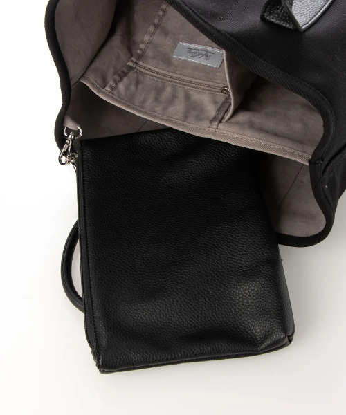 cache cache（カシュ カシュ）の「カシュカシュ cachecache / パーテーションキャンバストートバッグ（トートバッグ・レディース・レンガ/カモフラージュ/グレー系その他/ブルー系その他/ホワイト系その他/グリーン/オレンジ/ブルー/グリーン系その他/ブラック系その他/ブラック系その他2・FREE）」の16枚目の写真