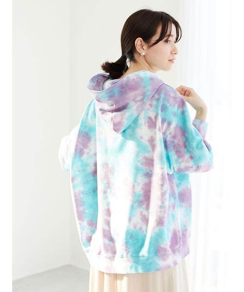 Sugar spoon（シュガースプーン）の「・SUGAR SPOON タイダイウラケパーカー＊（パーカー・レディース・ピンク/パープル/グリーン/ブルー・FREE）」の9枚目の写真