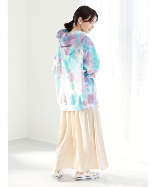 Sugar spoon（シュガースプーン）の「・SUGAR SPOON タイダイウラケパーカー＊（パーカー・レディース・ピンク/パープル/グリーン/ブルー・FREE）」の11枚目の写真