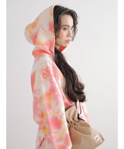 Sugar spoon（シュガースプーン）の「・SUGAR SPOON タイダイウラケパーカー＊（パーカー・レディース・ピンク/パープル/グリーン/ブルー・FREE）」の14枚目の写真