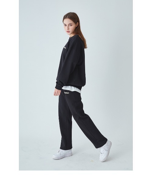 ACOVER(オコボ)の「『ACOVER/オコボ』IDEALISM WIDE SWEAT PANTS/ワイド スウェットパンツ(スウェットパンツ・レディース・グレー/ブラック・FREE)」の4枚目の写真