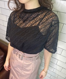 EIMY ISTOIRE | ES monogram シアーTシャツ(Tシャツ/カットソー)