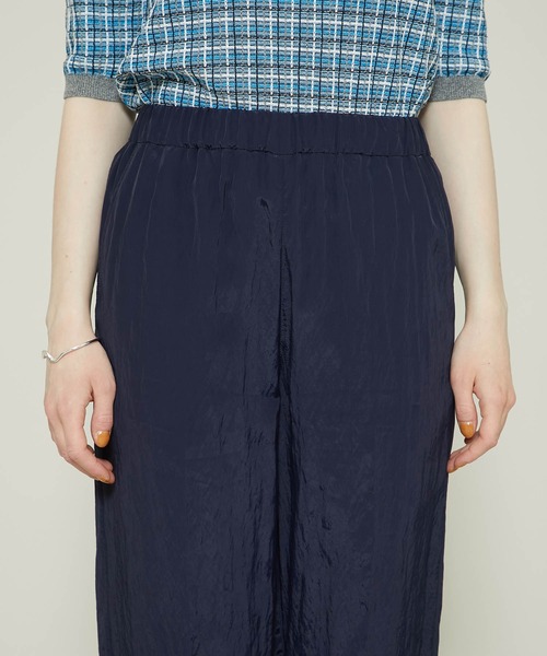 08sircus（ゼロエイトサーカス）の「【08sircus(ゼロハチサーカス）】ヴィスコースワッシャースリットイージーパンツ /S21SL-PT03（その他パンツ・レディース・ネイビー/イエロー・1/0）」の20枚目の写真