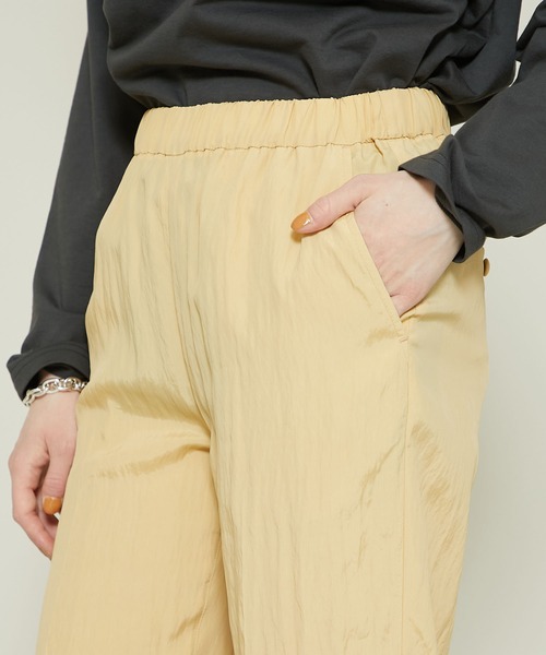 08sircus（ゼロエイトサーカス）の「【08sircus(ゼロハチサーカス）】ヴィスコースワッシャースリットイージーパンツ /S21SL-PT03（その他パンツ・レディース・ネイビー/イエロー・1/0）」の14枚目の写真