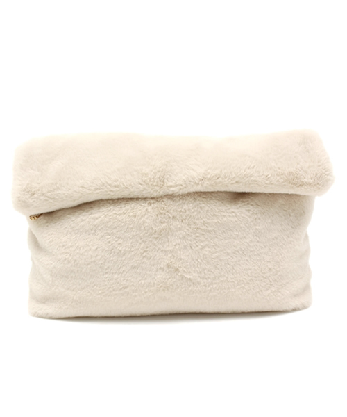 goocy（グースィー）の「ファーロールクラッチBag（クラッチバッグ・レディース・ブラック/アイボリー/ミント・FREE）」の13枚目の写真