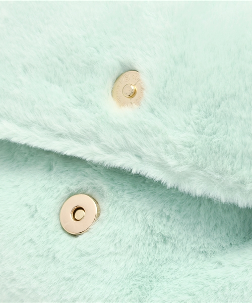 goocy（グースィー）の「ファーロールクラッチBag（クラッチバッグ・レディース・ブラック/アイボリー/ミント・FREE）」の8枚目の写真