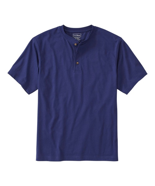 L.L.Bean（エルエルビーン）の「ケアフリー・アンシュリンカブル・ティ、半袖　ヘンリー ジャパン・フィット（Tシャツ/カットソー・メンズ・ホワイト/ブラック/ネイビー/ヘザーグレー/ネイビー系/グレイッシュブルー/ヘザーチャコール・SMALL/MEDIUM/LARGE/X-LARGE/XX-LARGE）」の7枚目の写真