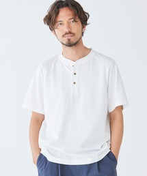 L.L.Bean | メンズ ケアフリー・アンシュリンカブル・ティ、半袖　ヘンリー ジャパン・フィット(Tシャツ/カットソー)