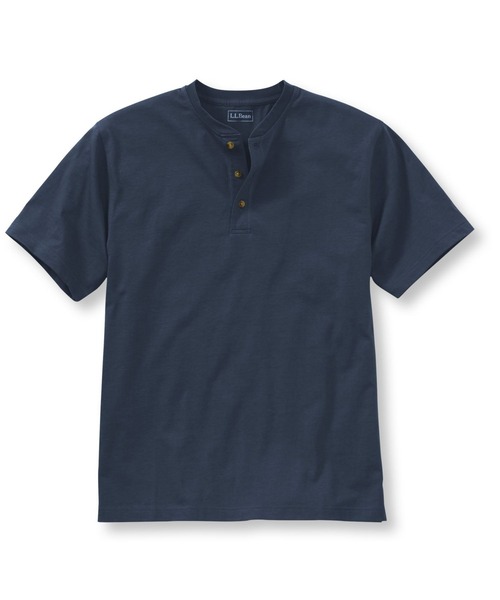 L.L.Bean（エルエルビーン）の「ケアフリー・アンシュリンカブル・ティ、半袖　ヘンリー ジャパン・フィット（Tシャツ/カットソー・メンズ・ホワイト/ブラック/ネイビー/ヘザーグレー/ネイビー系/グレイッシュブルー/ヘザーチャコール・SMALL/MEDIUM/LARGE/X-LARGE/XX-LARGE）」の11枚目の写真