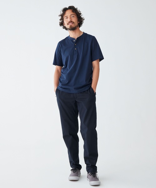 L.L.Bean（エルエルビーン）の「ケアフリー・アンシュリンカブル・ティ、半袖　ヘンリー ジャパン・フィット（Tシャツ/カットソー・メンズ・ホワイト/ブラック/ネイビー/ヘザーグレー/ネイビー系/グレイッシュブルー/ヘザーチャコール・SMALL/MEDIUM/LARGE/X-LARGE/XX-LARGE）」の12枚目の写真