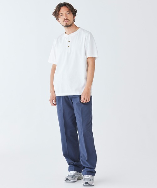 L.L.Bean（エルエルビーン）の「ケアフリー・アンシュリンカブル・ティ、半袖　ヘンリー ジャパン・フィット（Tシャツ/カットソー・メンズ・ホワイト/ブラック/ネイビー/ヘザーグレー/ネイビー系/グレイッシュブルー/ヘザーチャコール・SMALL/MEDIUM/LARGE/X-LARGE/XX-LARGE）」の22枚目の写真