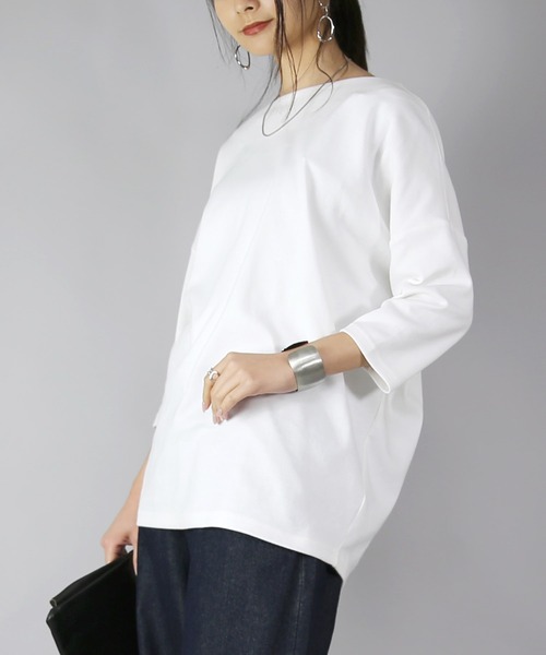 TALK TO ME プルオーバー ボートネック セール】ボートネックコクーンプルオーバー（Tシャツ/カットソー