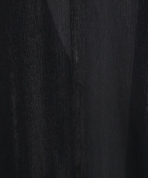 PAGEBOY（ページボーイ）の「【CORE】グロスシャンブレージャケット（ノーカラージャケット・レディース・ブラック/グレイッシュベージュ・FREE）」の8枚目の写真