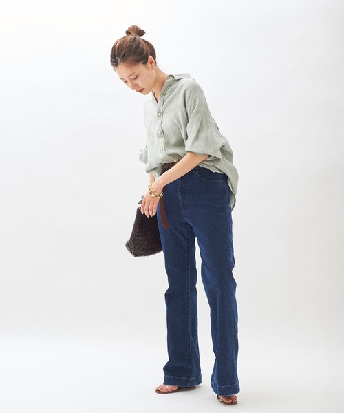 plage（プラージュ）の「《VERY6月号掲載》Linenボリュームシャツ2◆（シャツ/ブラウス・レディース・カーキ/ベージュ/グリーン・FREE）」の18枚目の写真