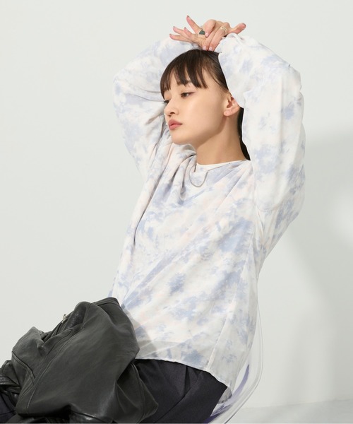 M nort(エムノート)の「【わたなべ麻衣プロデュース】タイダイシアーブラウス(シャツ/ブラウス・レディース・ライトピンク・FREE)」の1枚目の写真