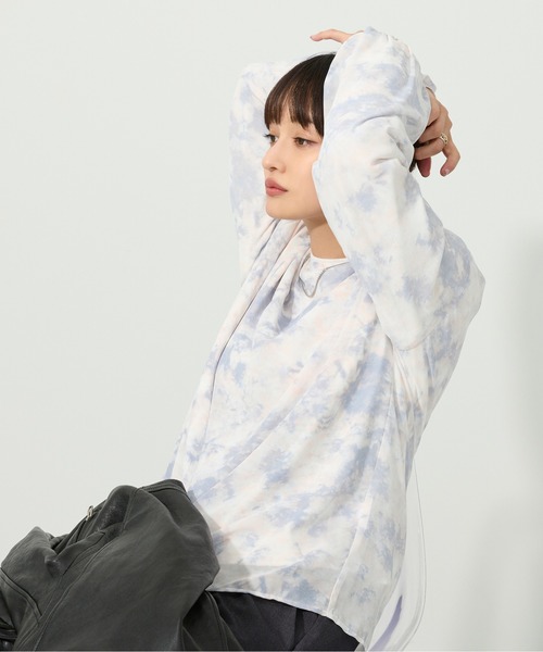 M nort(エムノート)の「【わたなべ麻衣プロデュース】タイダイシアーブラウス(シャツ/ブラウス・レディース・ライトピンク・FREE)」の8枚目の写真