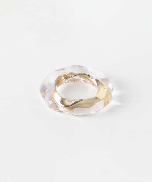 KBF+（ケービーエフプラス）の「KBF+　メタルドッキングクリアリング（リング・レディース・シルバー/ゴールド・ONE）」の3枚目の写真