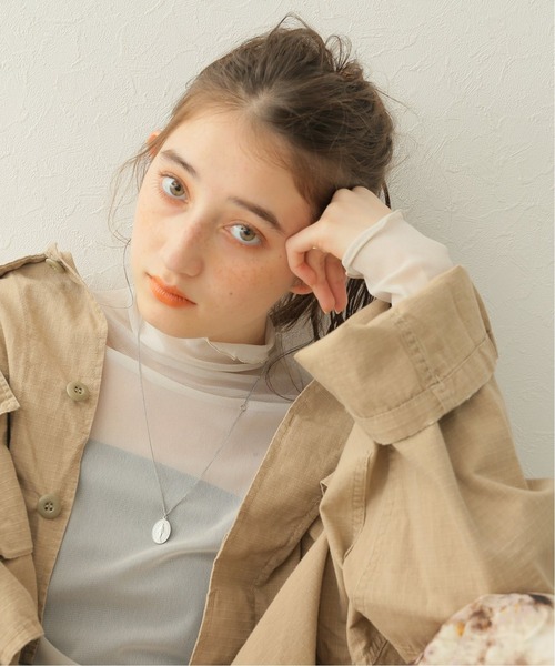 JOURNAL STANDARD（ジャーナルスタンダード）の「シアーネットハイネックプルオーバー5（Tシャツ/カットソー・レディース・ライトグレー/イエロー/アイボリー/ピンク・FREE）」の18枚目の写真