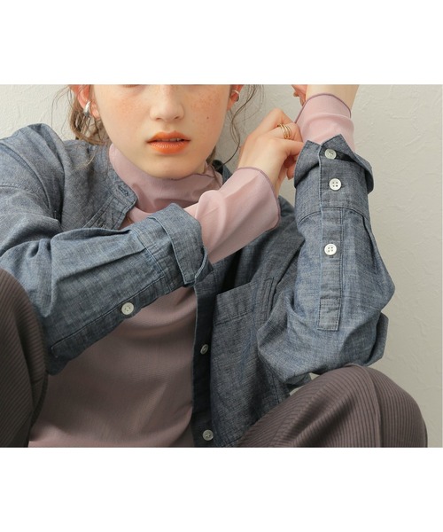 JOURNAL STANDARD（ジャーナルスタンダード）の「シアーネットハイネックプルオーバー5（Tシャツ/カットソー・レディース・ライトグレー/イエロー/アイボリー/ピンク・FREE）」の8枚目の写真