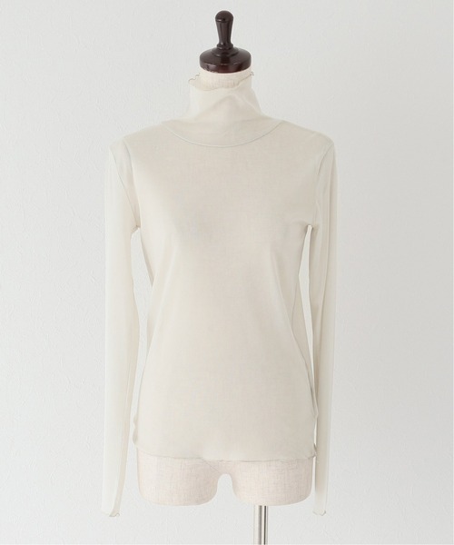 JOURNAL STANDARD（ジャーナルスタンダード）の「シアーネットハイネックプルオーバー5（Tシャツ/カットソー・レディース・ライトグレー/イエロー/アイボリー/ピンク・FREE）」の15枚目の写真