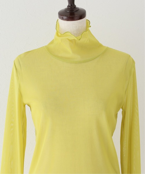 JOURNAL STANDARD（ジャーナルスタンダード）の「シアーネットハイネックプルオーバー5（Tシャツ/カットソー・レディース・ライトグレー/イエロー/アイボリー/ピンク・FREE）」の12枚目の写真