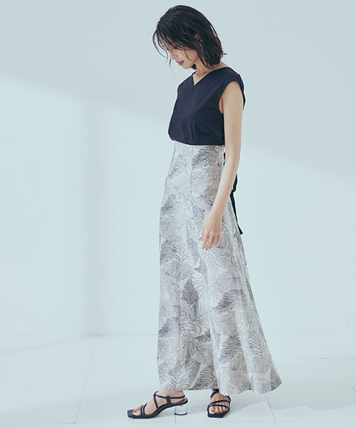 カットソー(半袖/袖なし) FRAY I.D - Satin Back Tie Tops FRAY I.D（フレイアイディー）の「バックツイストカットトップス