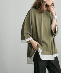 レイヤードクルーネックTシャツ