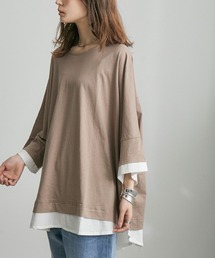 レイヤードクルーネックTシャツ