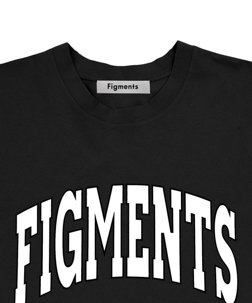 Figments(フィグメンツ)の「カレッジロゴロンT(Tシャツ/カットソー・レディース・サックスブルー/カーキ/スミクロ/ダークグリーン/ブラック/ブルー系その他・FREE)」の9枚目の写真