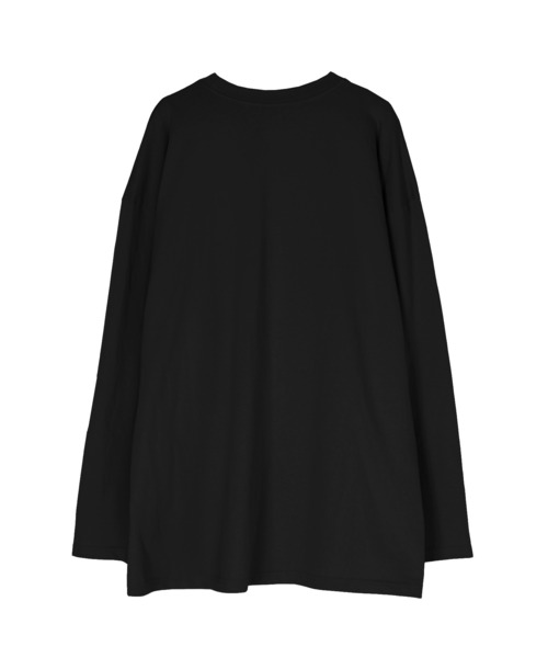 Figments(フィグメンツ)の「カレッジロゴロンT(Tシャツ/カットソー・レディース・サックスブルー/カーキ/スミクロ/ダークグリーン/ブラック/ブルー系その他・FREE)」の12枚目の写真