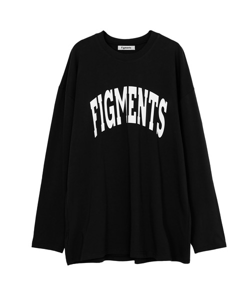 Figments(フィグメンツ)の「カレッジロゴロンT(Tシャツ/カットソー・レディース・サックスブルー/カーキ/スミクロ/ダークグリーン/ブラック/ブルー系その他・FREE)」の15枚目の写真