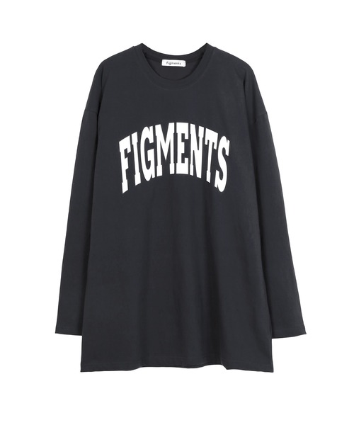 Figments(フィグメンツ)の「カレッジロゴロンT(Tシャツ/カットソー・レディース・サックスブルー/カーキ/スミクロ/ダークグリーン/ブラック/ブルー系その他・FREE)」の14枚目の写真