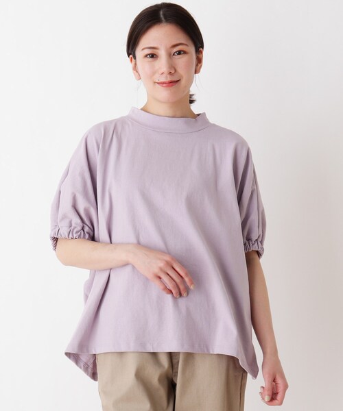 SHOO・LA・RUE（シューラルー）の「◆プチハイネックプルオーバー（Tシャツ/カットソー・レディース・ブラック/イエロー/ライトパープル/ホワイト系/ブラック系2/ネイビー系6・00）」の5枚目の写真