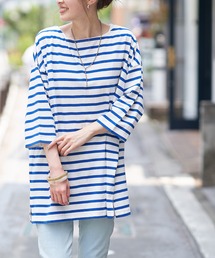 CIAOPANIC TYPY | 【ZOZOTOWN限定】バスクボーダーオーバーハーフスリーブTee(Tシャツ/カットソー)