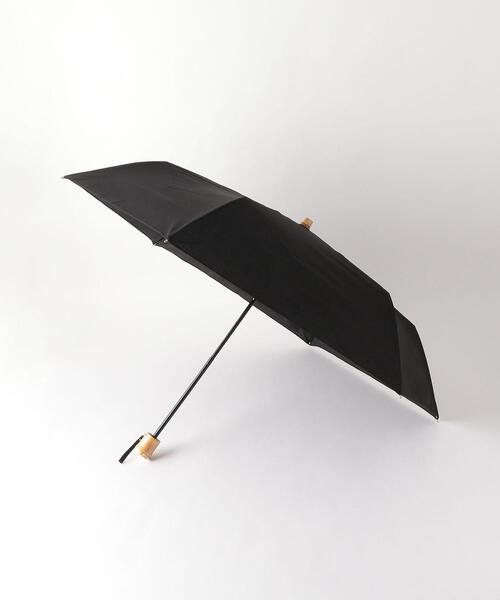 green label relaxing(グリーンレーベルリラクシング)の「CS バンブーハンドル 折りたたみ 日傘(折りたたみ傘・レディース・ブラック/その他1・FREE)」の1枚目の写真