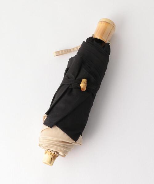 green label relaxing(グリーンレーベルリラクシング)の「CS バンブーハンドル 折りたたみ 日傘(折りたたみ傘・レディース・ブラック/その他1・FREE)」の5枚目の写真