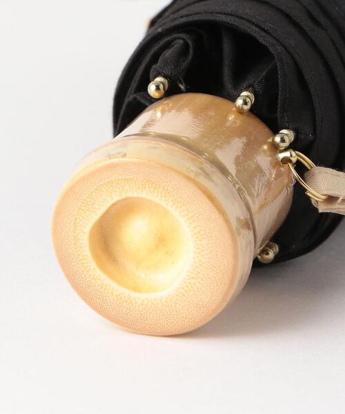 green label relaxing(グリーンレーベルリラクシング)の「CS バンブーハンドル 折りたたみ 日傘(折りたたみ傘・レディース・ブラック/その他1・FREE)」の8枚目の写真