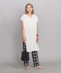 BEAUTY&YOUTH UNITED ARROWS | BY スリットVネックチュニックワンピース(ワンピース)