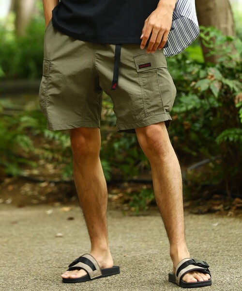 FREAK'S STORE（フリークスストア）の「WEB限定 GRAMICCI/グラミチ 別注 シェルカーゴショーツ/GMT21S1746（カーゴパンツ・メンズ・ブラック/ベージュ/オリーブ/レオパード・MEDIUM/X-LARGE/X-SMALL/LARGE/SMALL/XX-LARGE）」の3枚目の写真