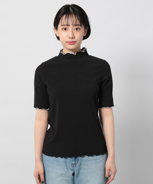 PAGEBOY(ページボーイ)の「ヨウリュウメローハイネックプルオーバー(Tシャツ/カットソー・レディース・オフホワイト/ブラック/グレイッシュベージュ・FREE)」の11枚目の写真