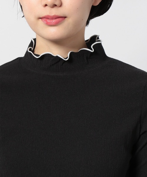 PAGEBOY(ページボーイ)の「ヨウリュウメローハイネックプルオーバー(Tシャツ/カットソー・レディース・オフホワイト/ブラック/グレイッシュベージュ・FREE)」の14枚目の写真