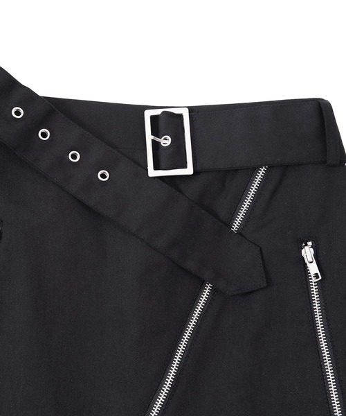 PUNYUS（プニュズ）の「ZIPミニスカート（スカート・レディース・ブラック・2/1/3/4）」の4枚目の写真