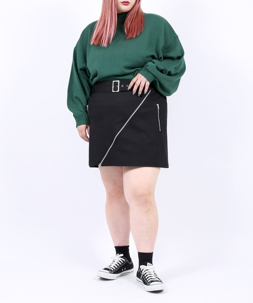 PUNYUS（プニュズ）の「ZIPミニスカート（スカート・レディース・ブラック・2/1/3/4）」の20枚目の写真