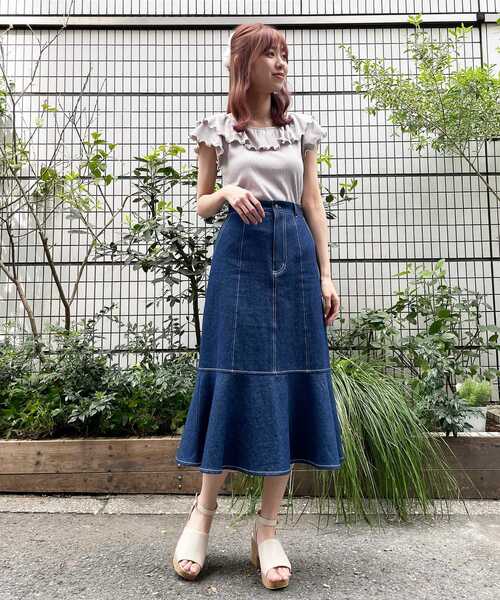 MAJESTIC LEGON（マジェスティックレゴン）の「パイピングレディトップス（Tシャツ/カットソー・レディース・ライトグレー/ブラック/アイボリー・SMALL/MEDIUM）」の15枚目の写真