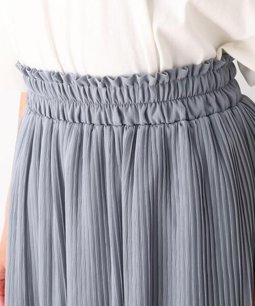 SHOO・LA・RUE（シューラルー）の「◆シフォン楊柳プリーツスカート（スカート・レディース・ライトブルー/ブラック/ダークブラウン/ホワイト系/ピンク系・00）」の9枚目の写真