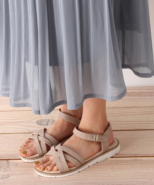 SHOO・LA・RUE（シューラルー）の「◆シフォン楊柳プリーツスカート（スカート・レディース・ライトブルー/ブラック/ダークブラウン/ホワイト系/ピンク系・00）」の11枚目の写真