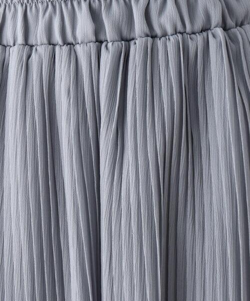 SHOO・LA・RUE（シューラルー）の「◆シフォン楊柳プリーツスカート（スカート・レディース・ライトブルー/ブラック/ダークブラウン/ホワイト系/ピンク系・00）」の7枚目の写真